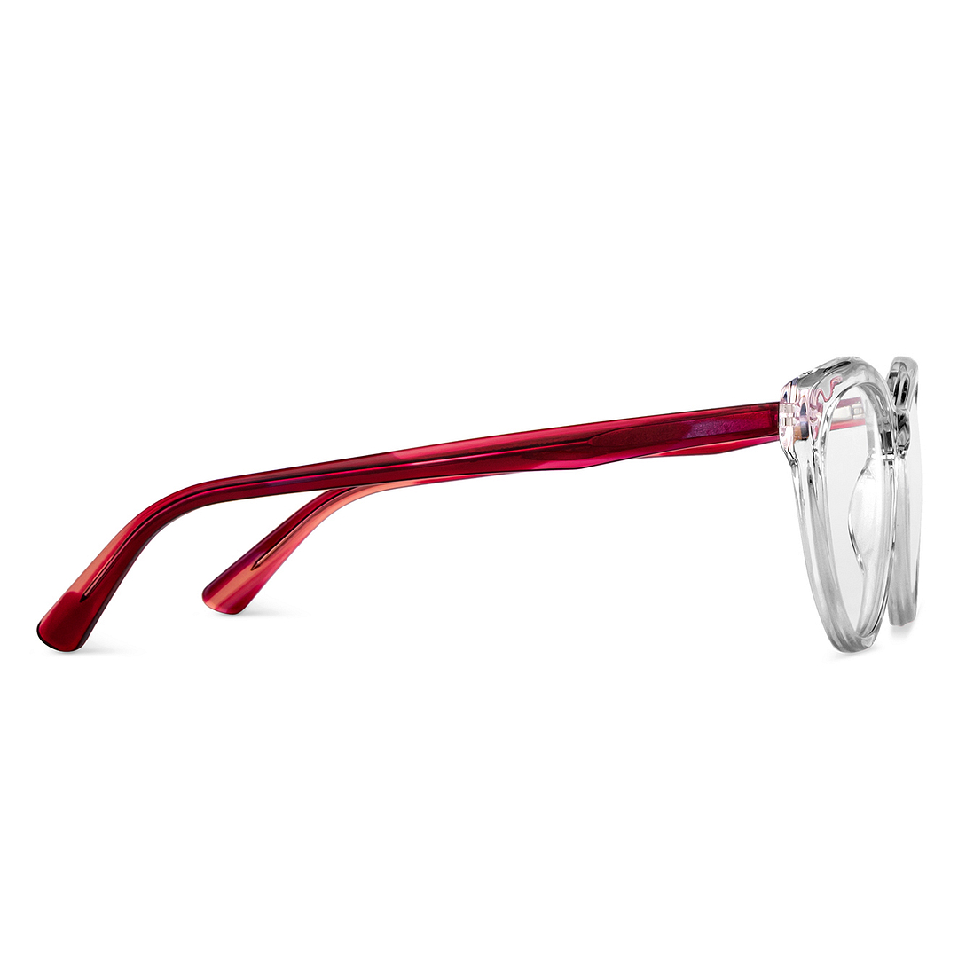 Vincent Chase Online Crystal Transparent Full Rim Cat Eye left side