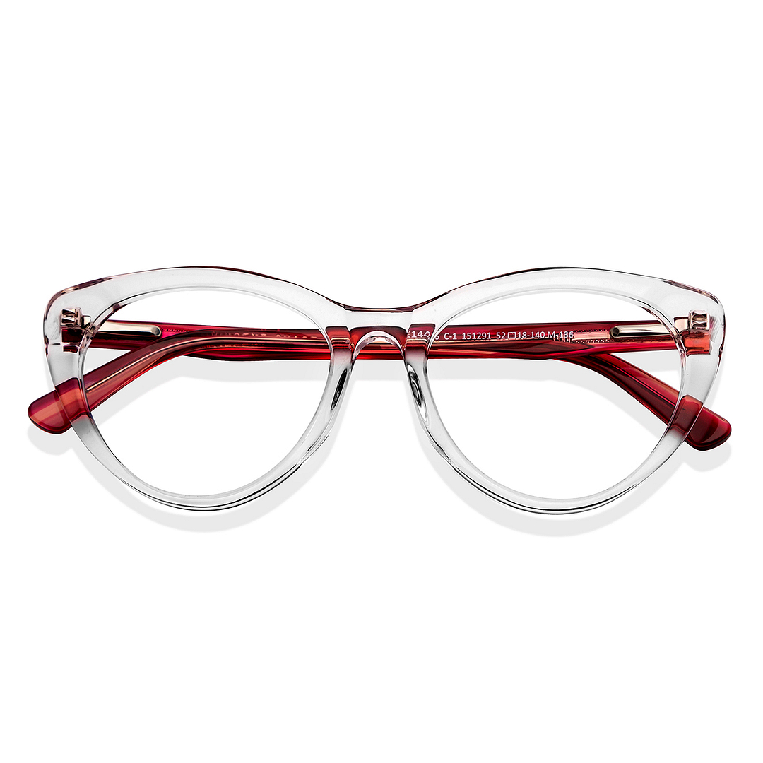 Vincent Chase Online Crystal Transparent Full Rim Cat Eye left side
