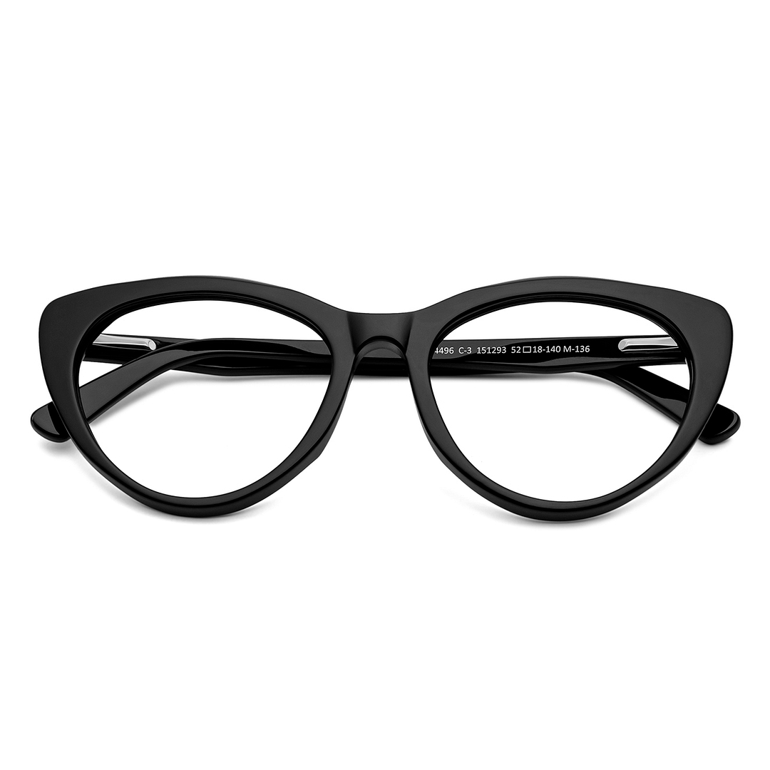 Vincent Chase Online Black Full Rim Cat Eye left side