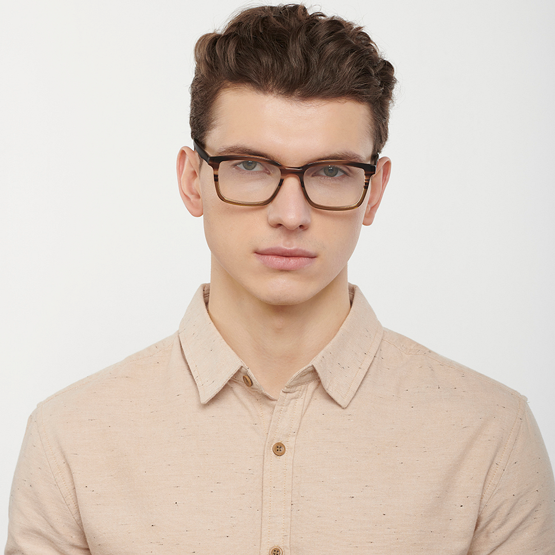 Vincent Chase Online Light Brown Full Rim Rectangle left side