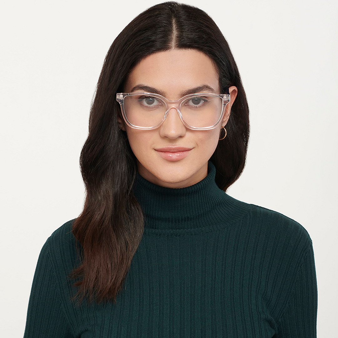 Vincent Chase Online Crystal Transparent Full Rim Square right side