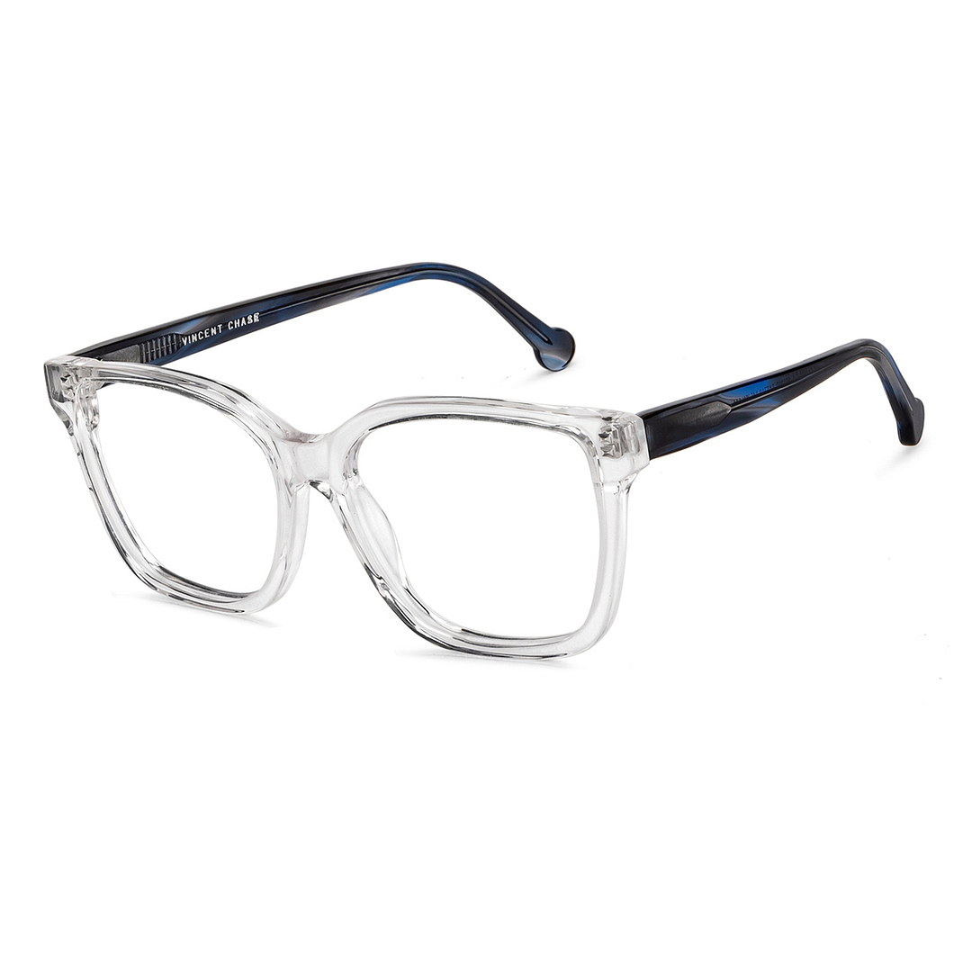 Vincent Chase Online Crystal Transparent Full Rim Square right side