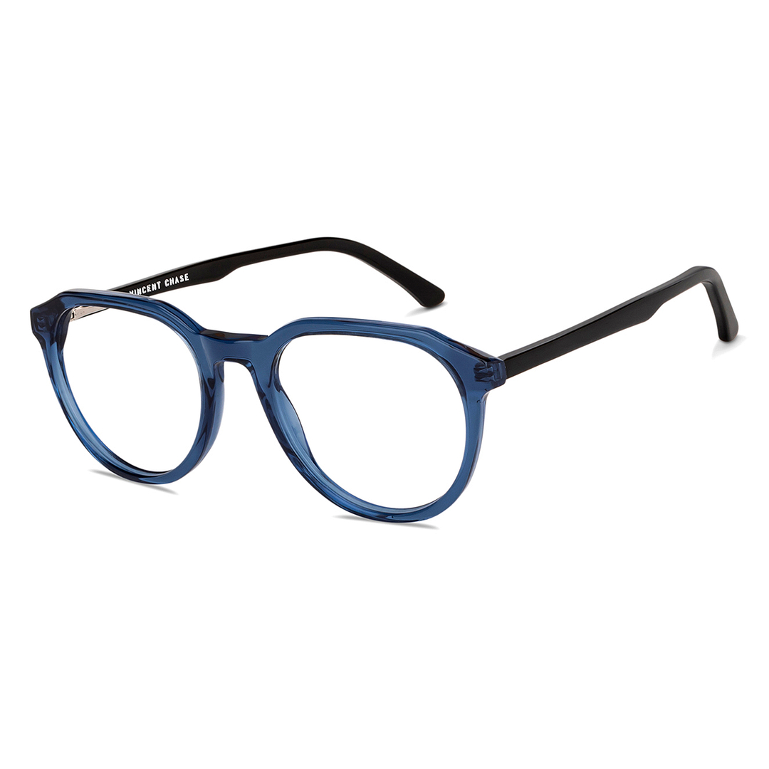 Vincent Chase Online Blue Transparent Full Rim Geometric right side
