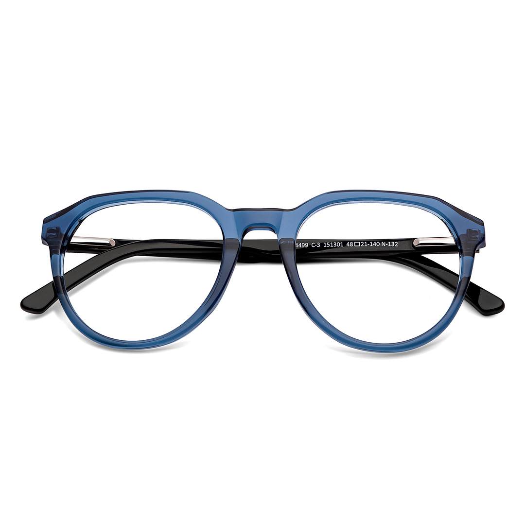 Vincent Chase Online Blue Transparent Full Rim Geometric left side