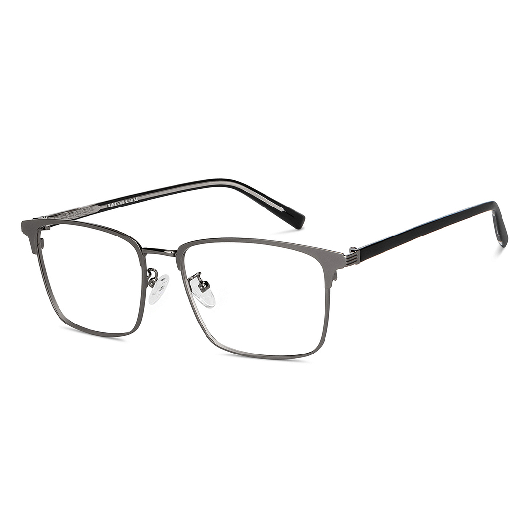 Vincent Chase Online Mid Gunmetal Full Rim Square left side