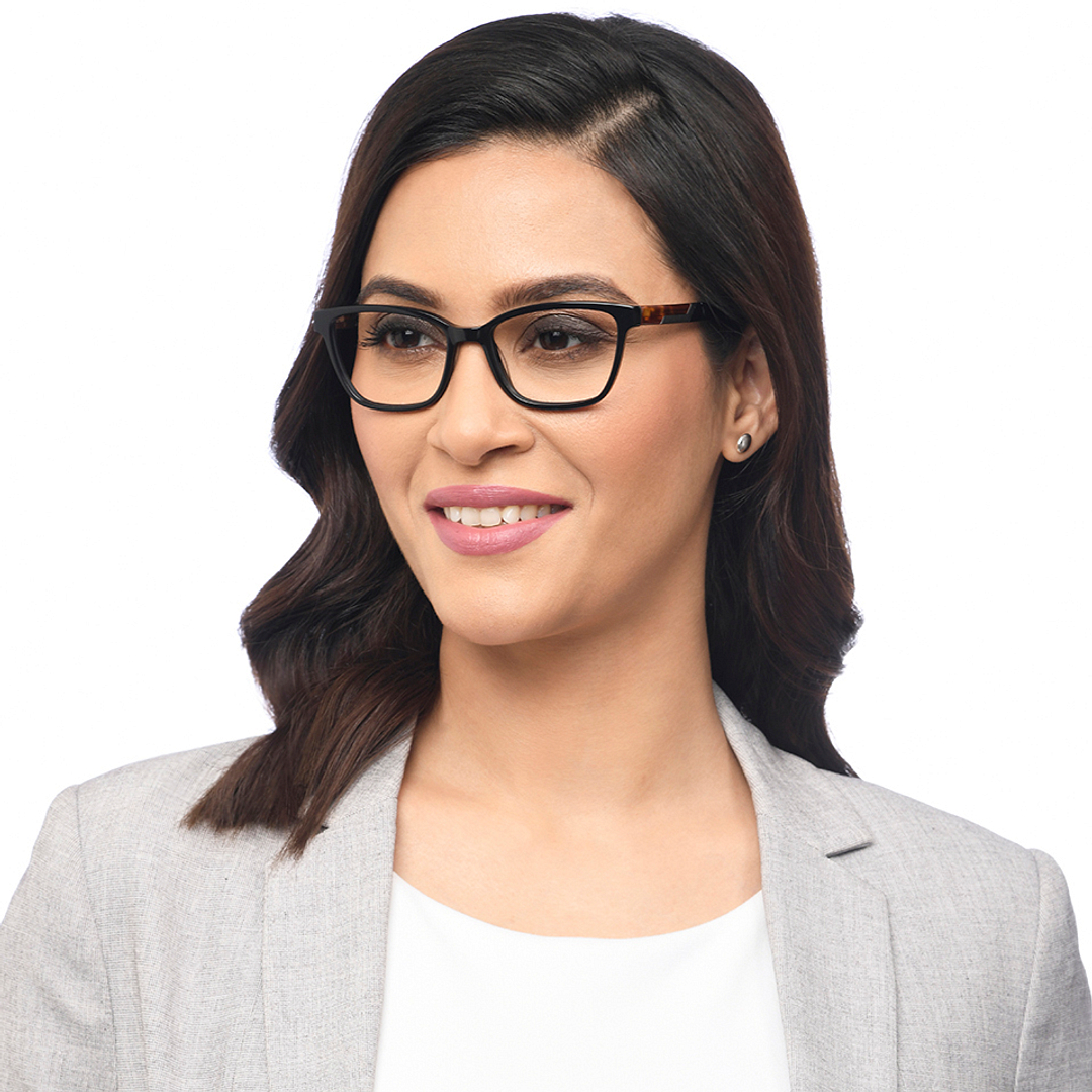 Vincent Chase Online Black Full Rim Cat Eye left side