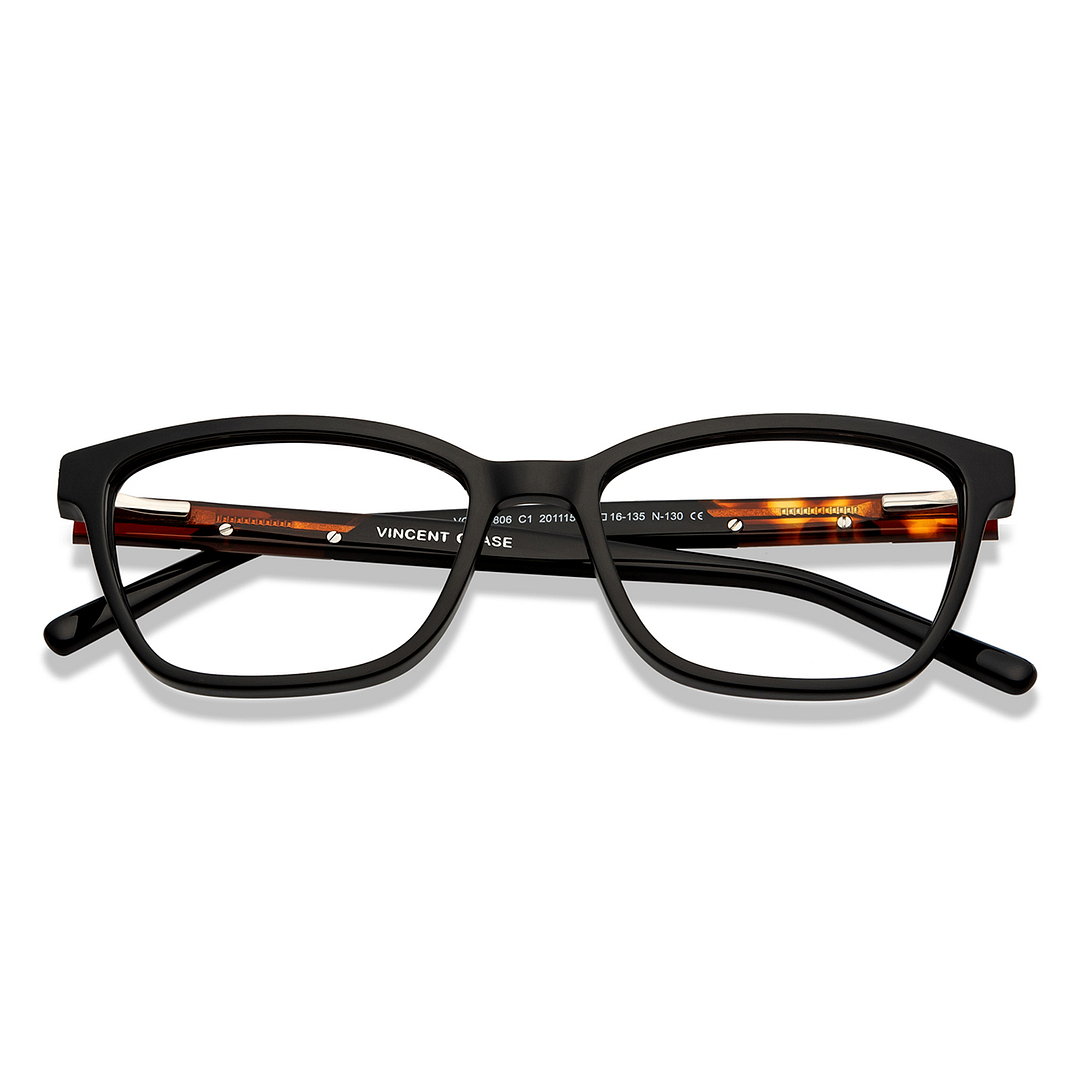 Vincent Chase Online Black Full Rim Cat Eye left side