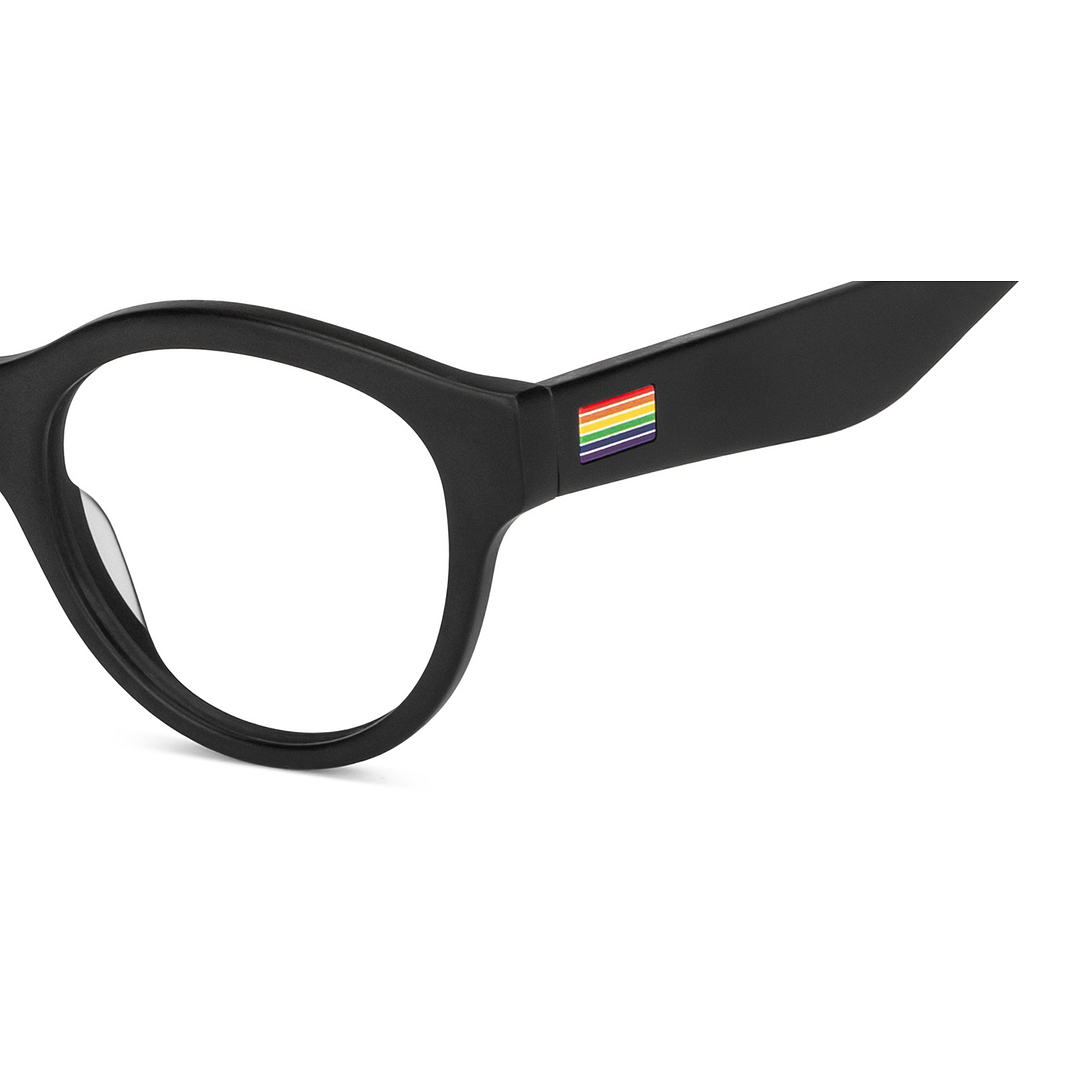 Vincent Chase Online Black Full Rim Round left side