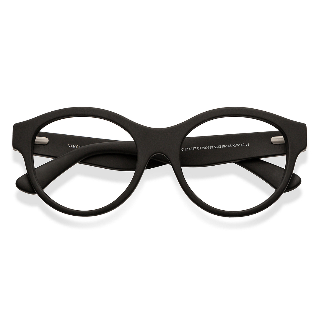 Vincent Chase Online Black Full Rim Round left side