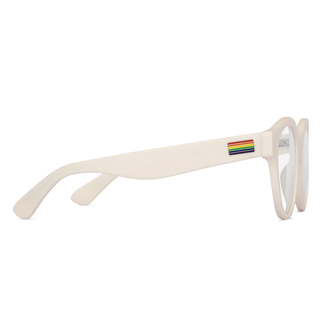 Vincent Chase Online White Full Rim Round right side