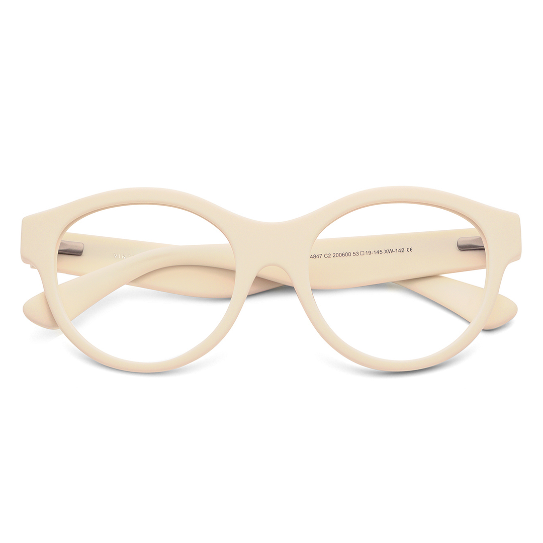 Vincent Chase Online White Full Rim Round left side