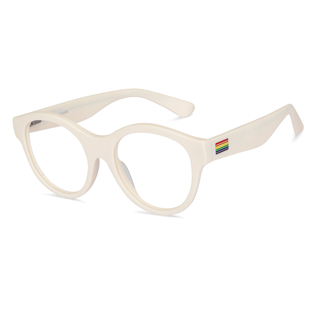 Vincent Chase Online White Full Rim Round right side