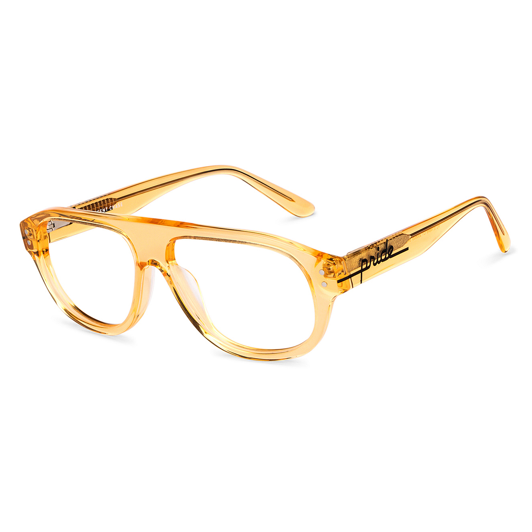 Vincent Chase Online Orange Transparent Full Rim Round right side