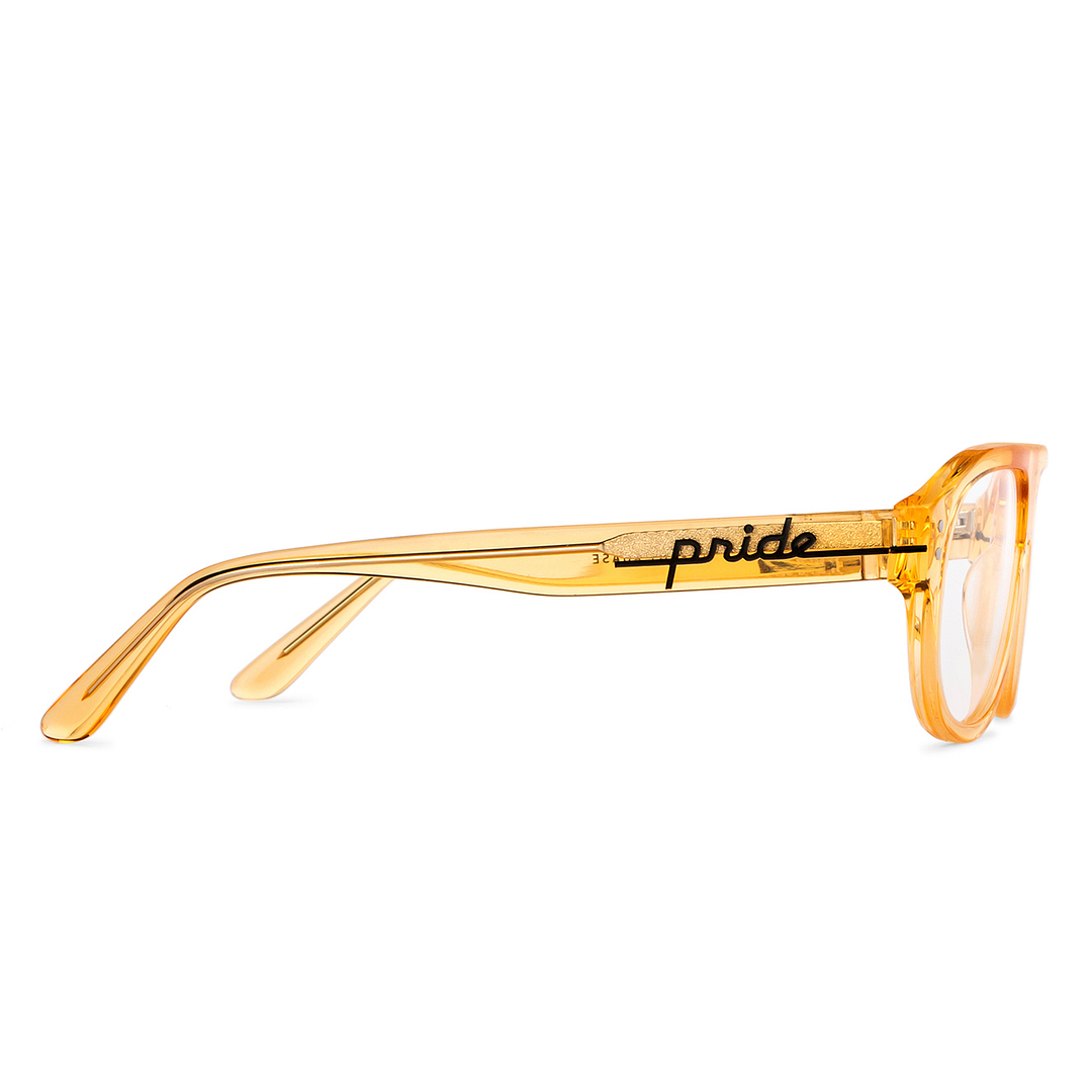 Vincent Chase Online Orange Transparent Full Rim Round right side