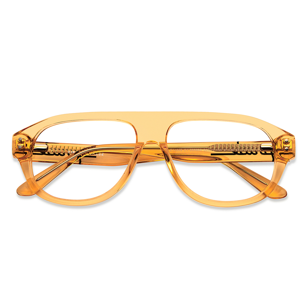 Vincent Chase Online Orange Transparent Full Rim Round left side