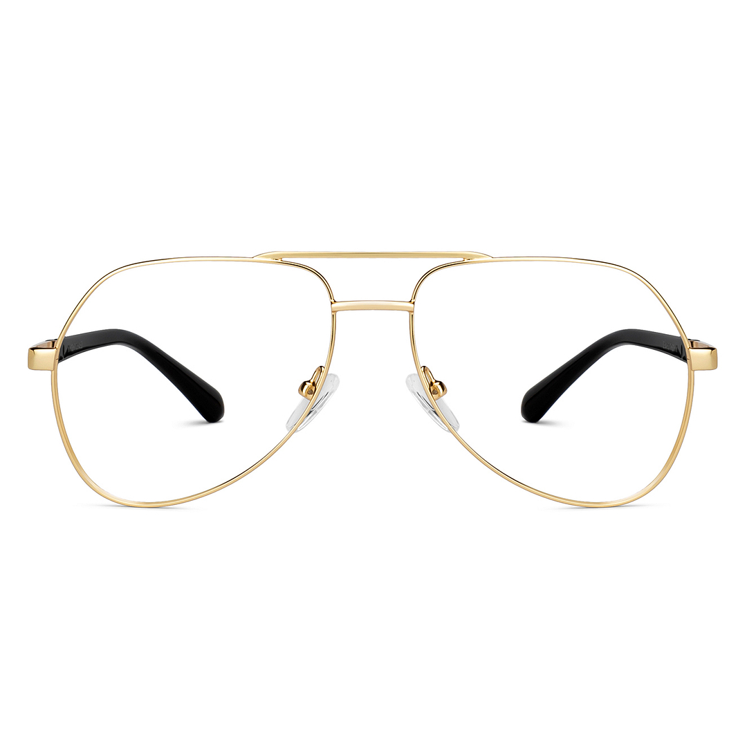 Vincent Chase Online Gold Full Rim Aviator left side