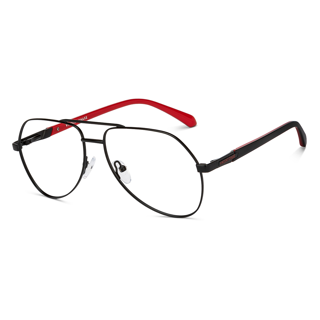 Vincent Chase Online Black Full Rim Aviator right side