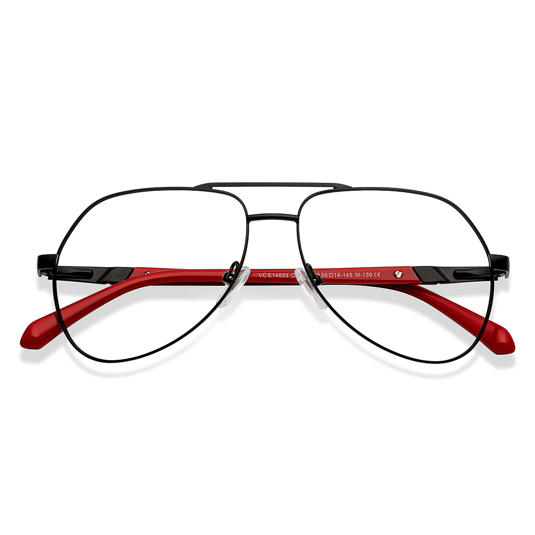 Vincent Chase Online Black Full Rim Aviator left side