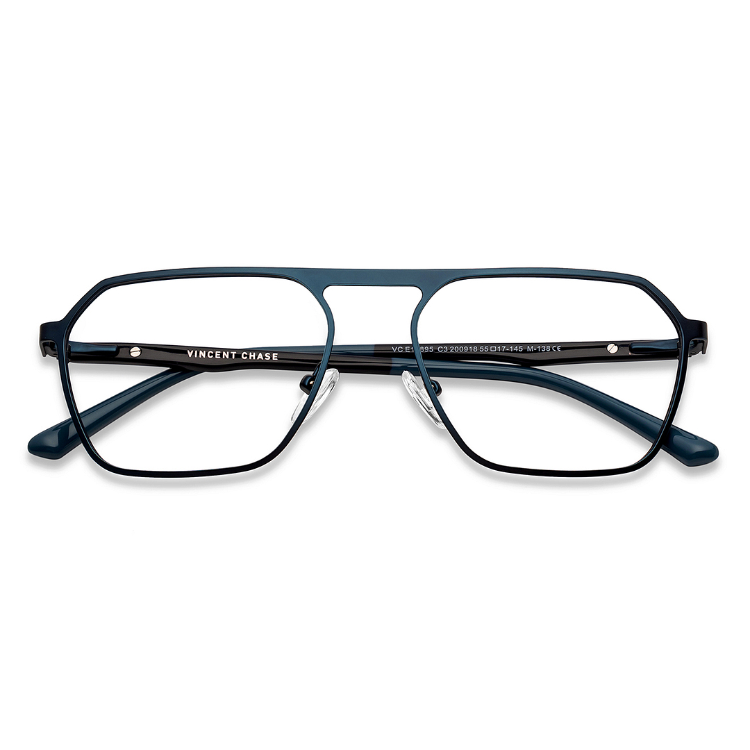 Vincent Chase Online Sky Blue Full Rim Geometric left side