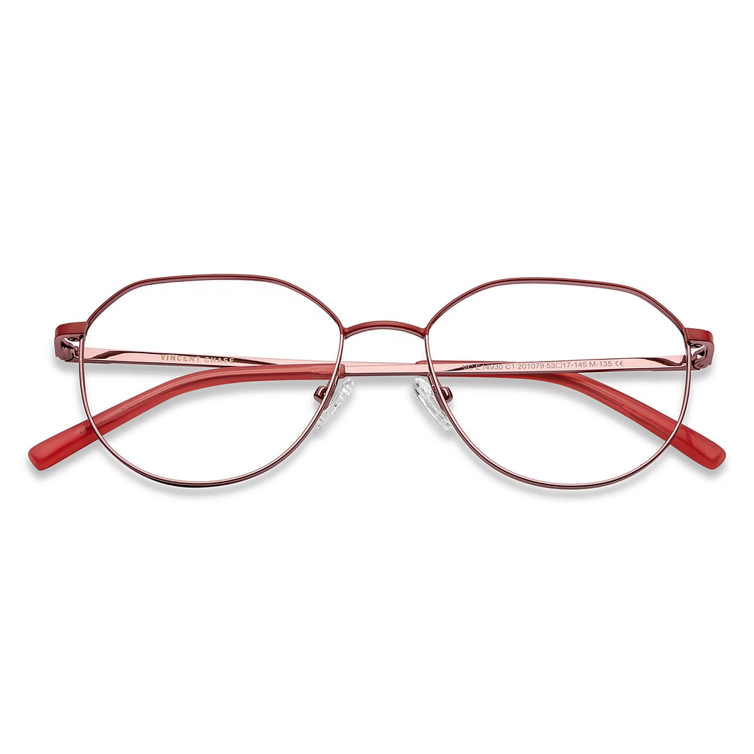 Vincent Chase Pink Full Rim Geometric left side