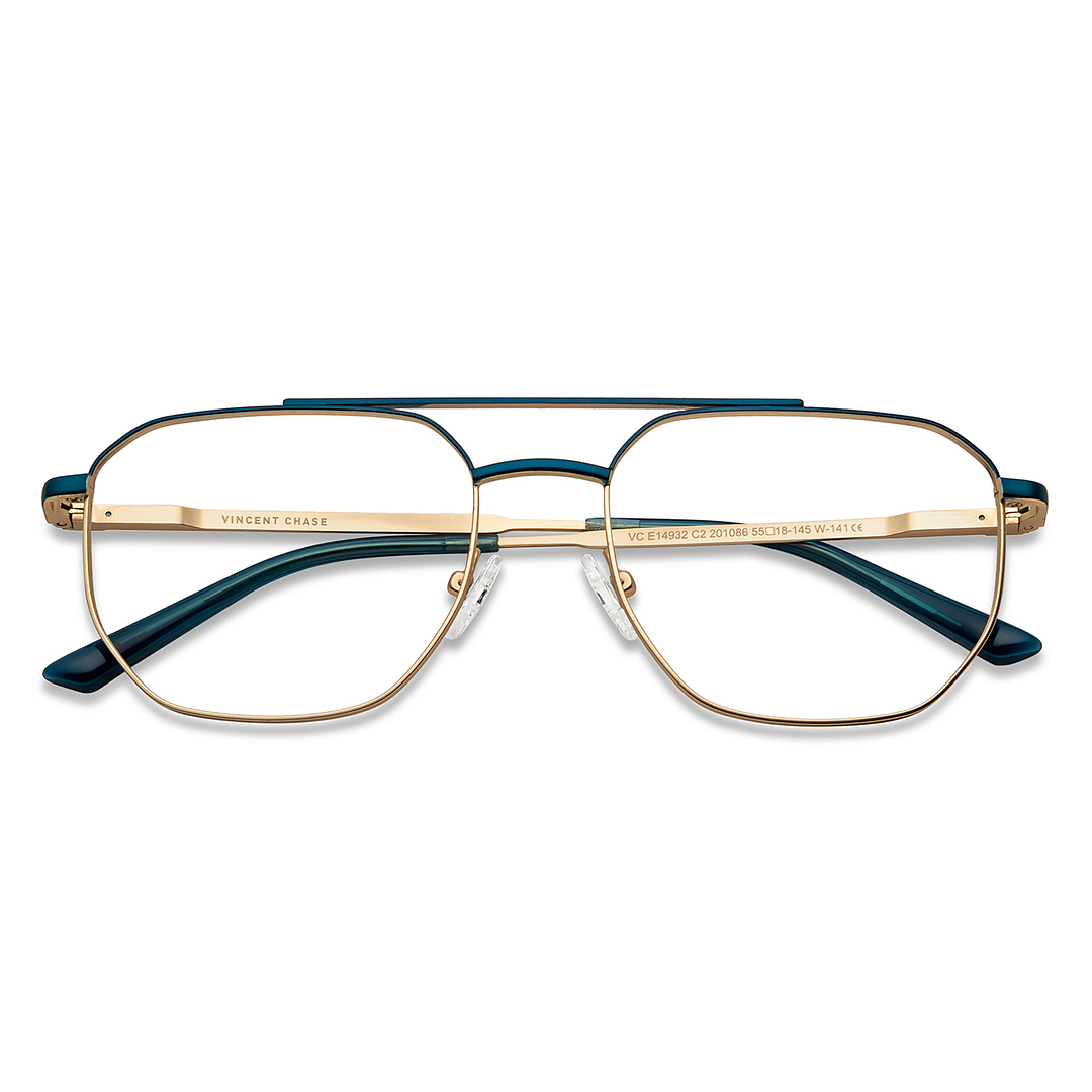 Vincent Chase Online Gold Full Rim Geometric left side