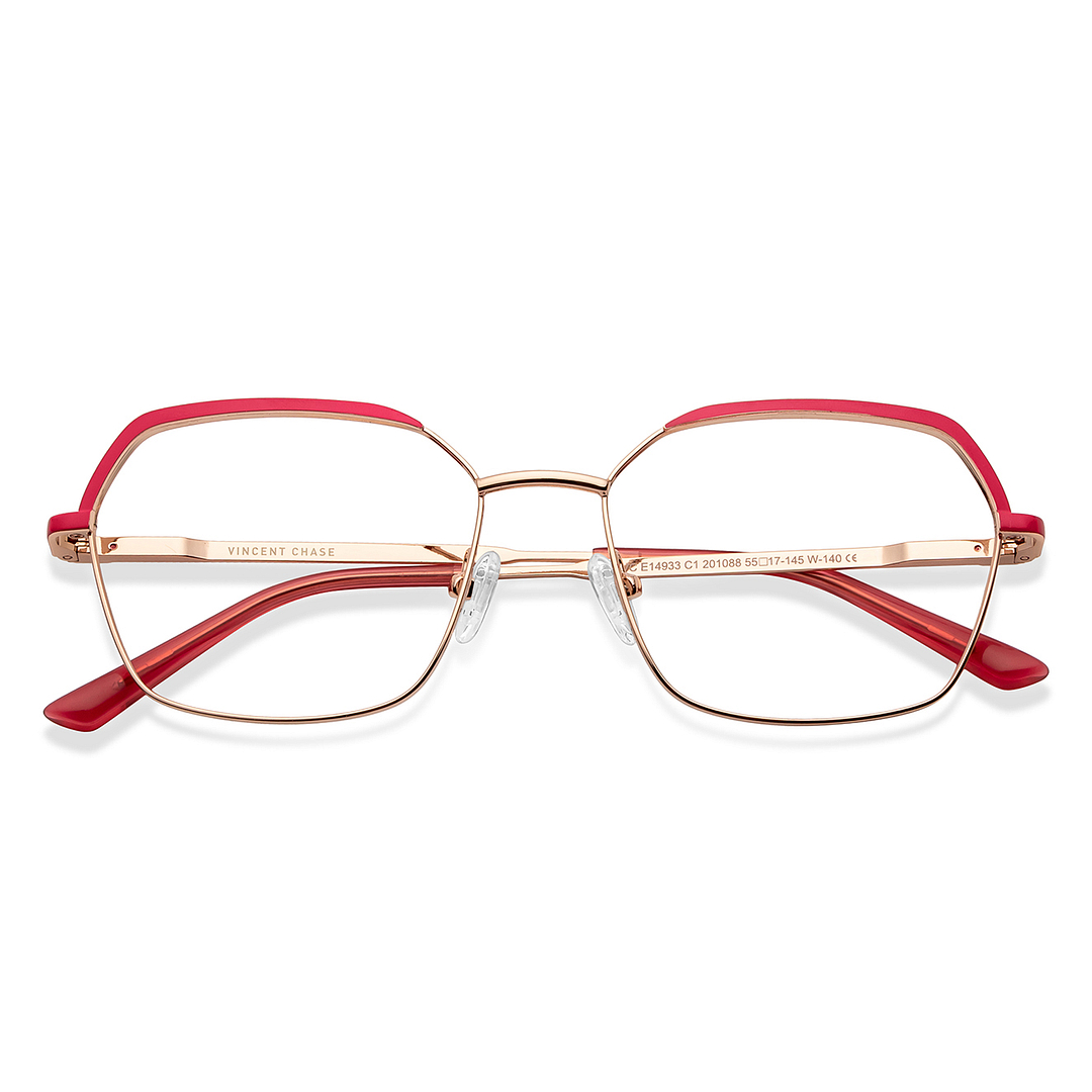 Vincent Chase Online Gold Full Rim Geometric left side