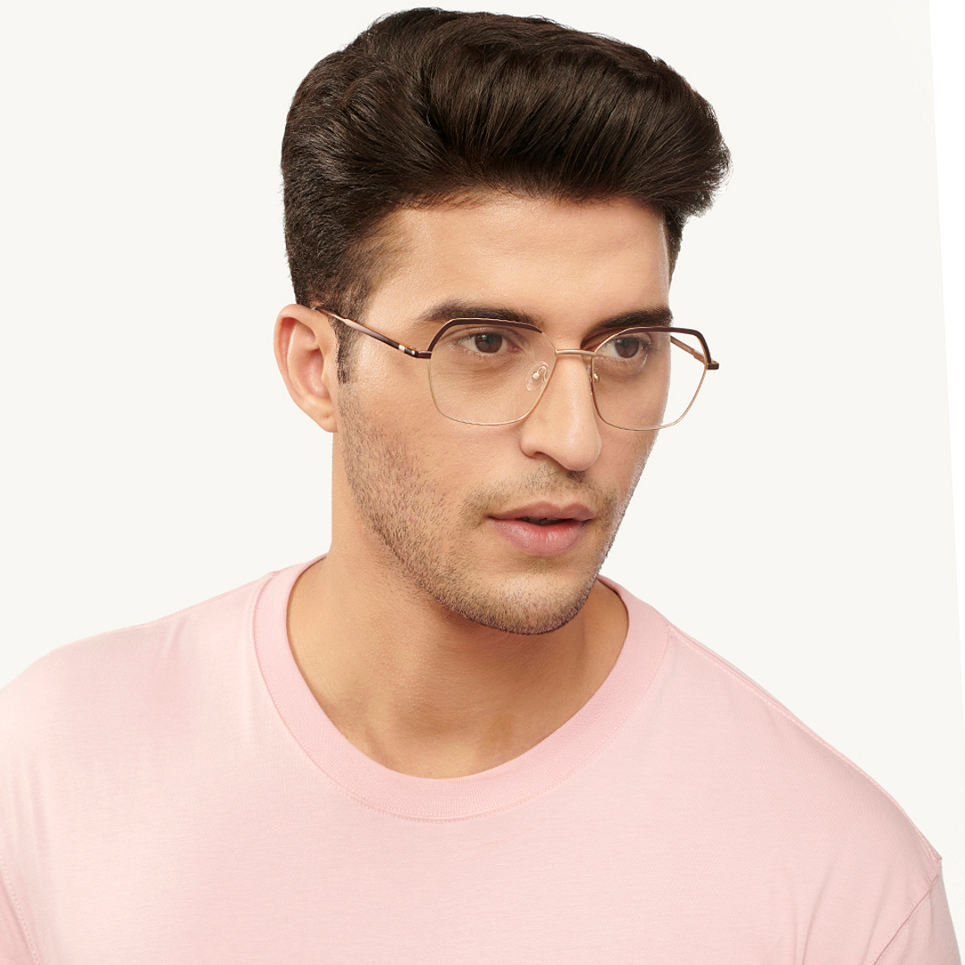 Vincent Chase Online Gold Full Rim Geometric right side