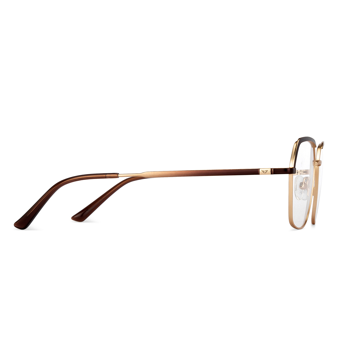 Vincent Chase Online Gold Full Rim Geometric left side