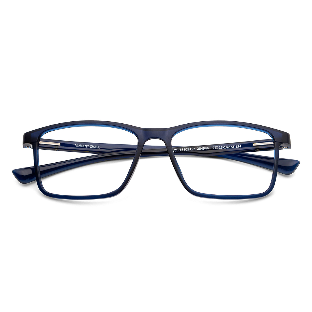 Vincent Chase Online Sky Blue Full Rim Rectangle left side