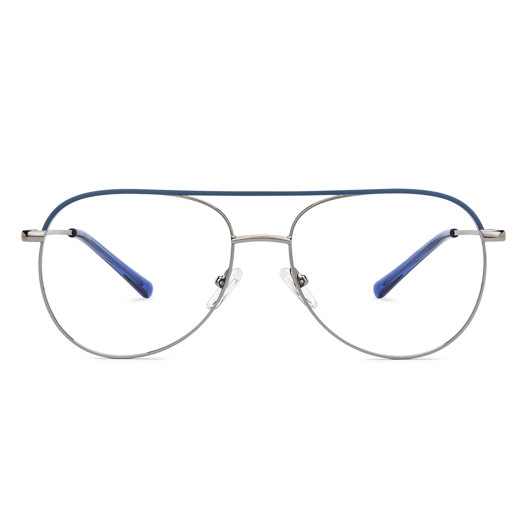 Vincent Chase Sky Blue Full Rim Aviator left side