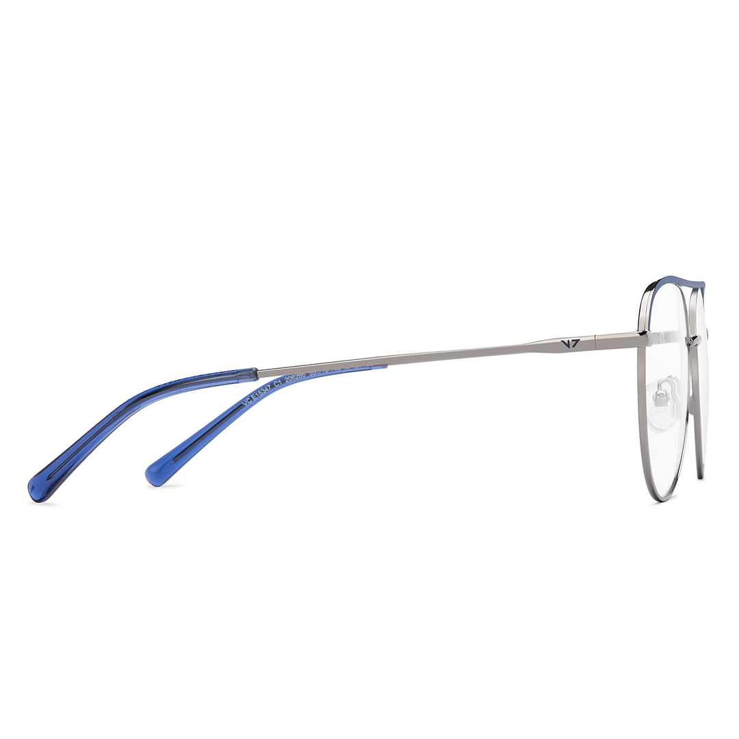 Vincent Chase Sky Blue Full Rim Aviator left side