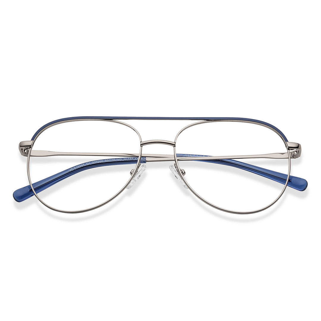 Vincent Chase Sky Blue Full Rim Aviator left side