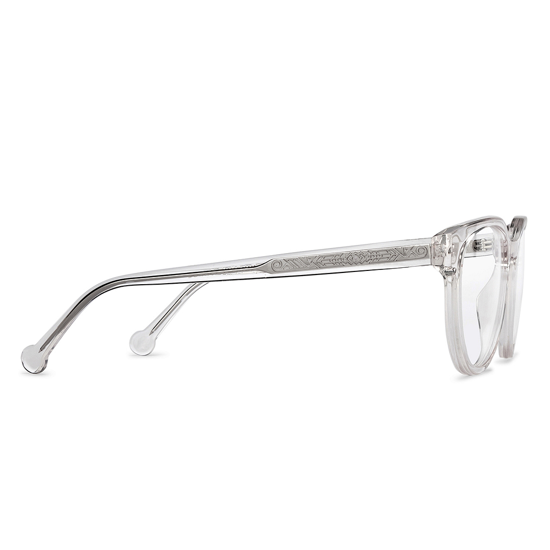 Vincent Chase Online Crystal Transparent Full Rim Round left side