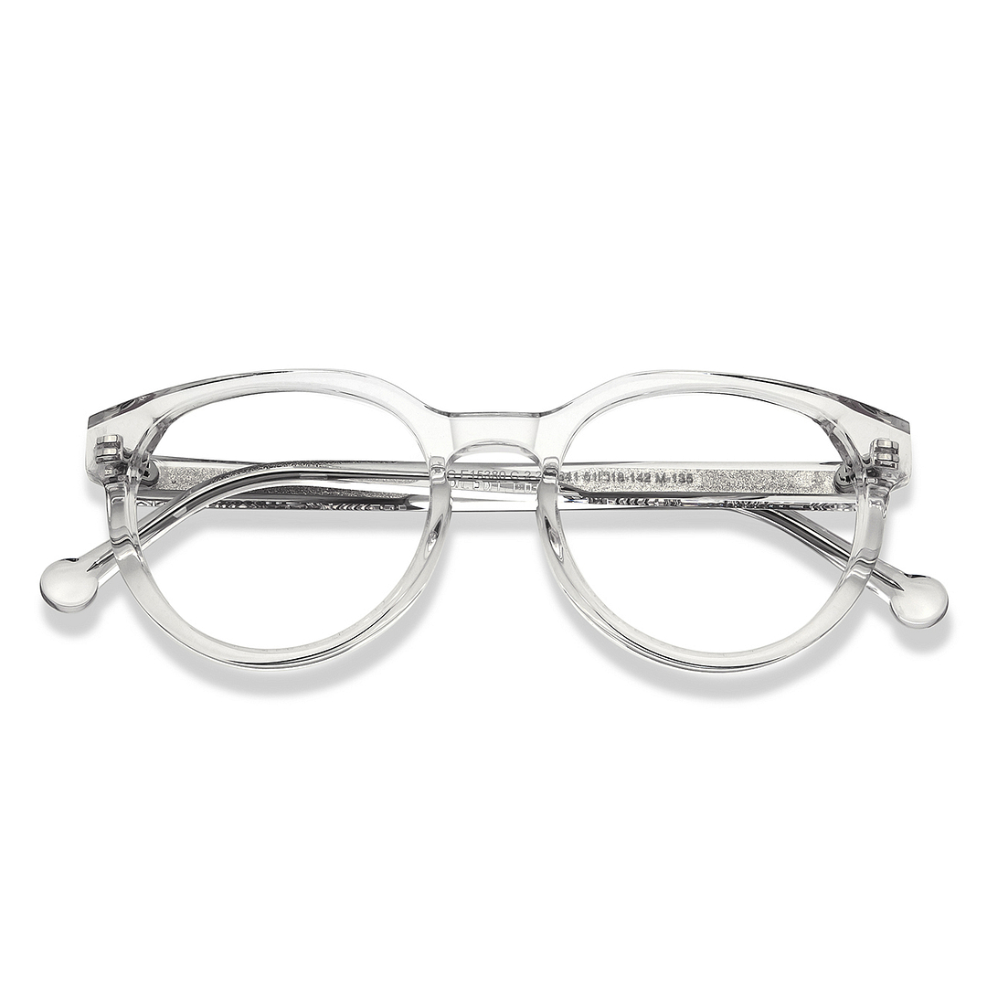 Vincent Chase Online Crystal Transparent Full Rim Round left side