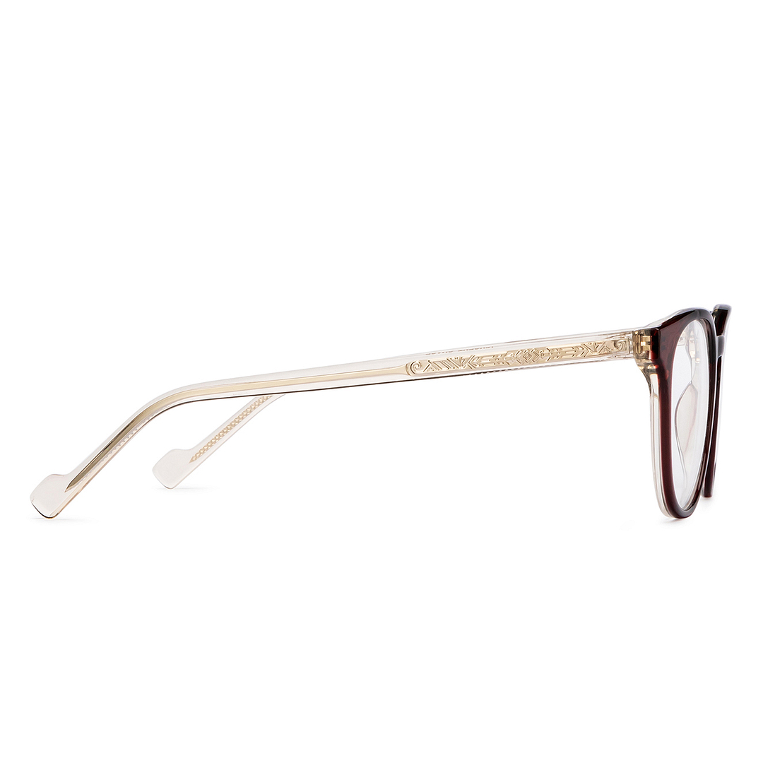 Vincent Chase Online Red Transparent Full Rim Round left side