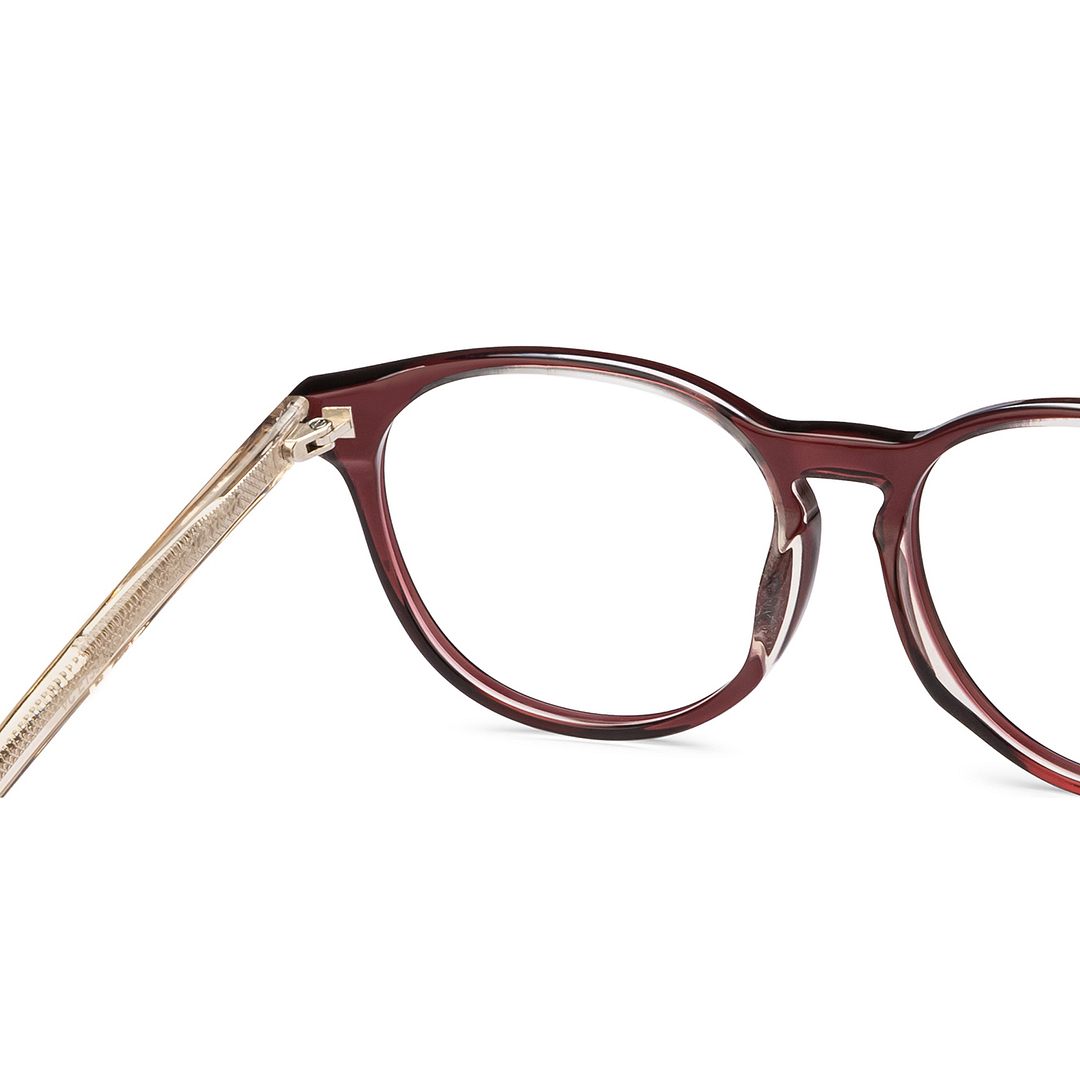 Vincent Chase Online Red Transparent Full Rim Round right side