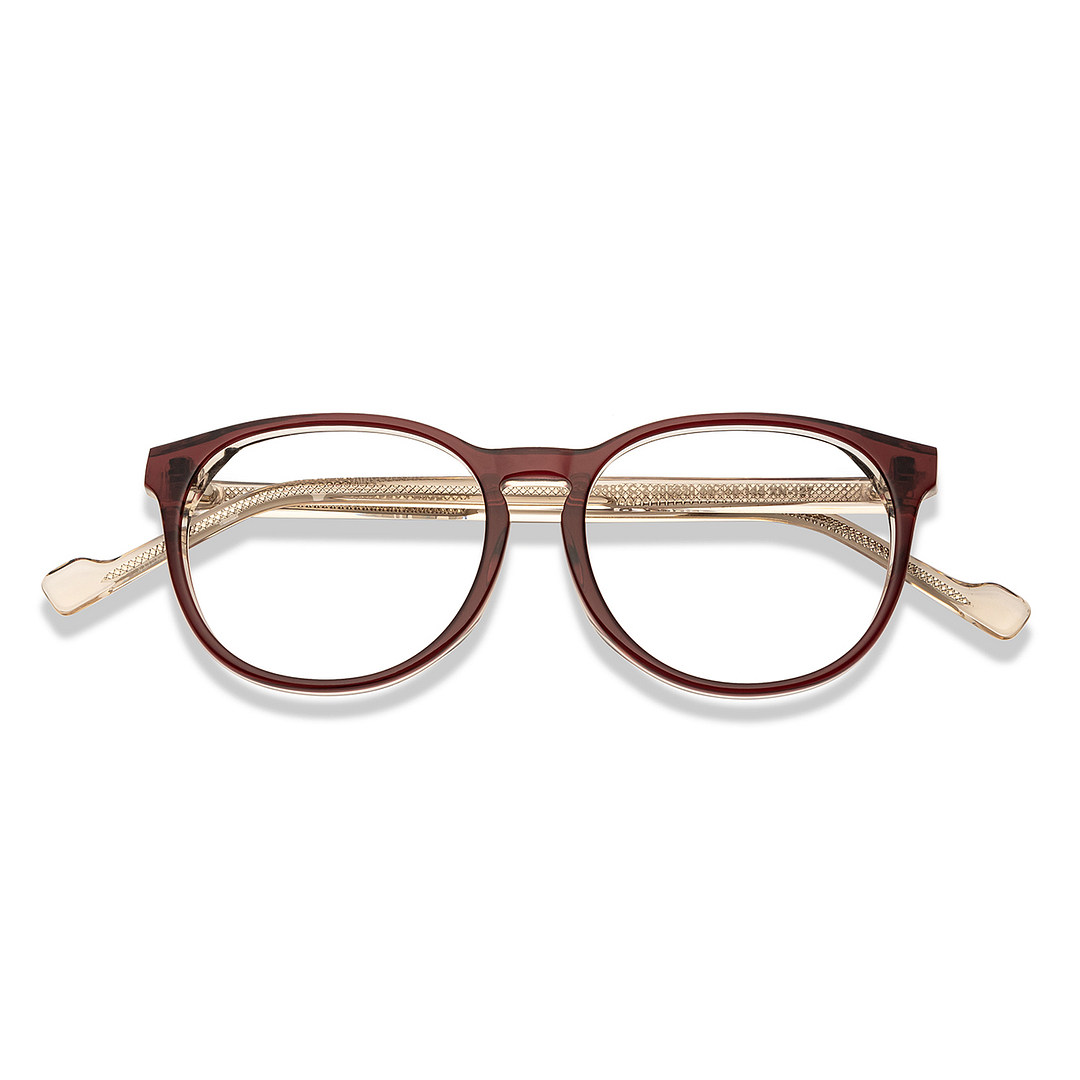 Vincent Chase Online Red Transparent Full Rim Round left side