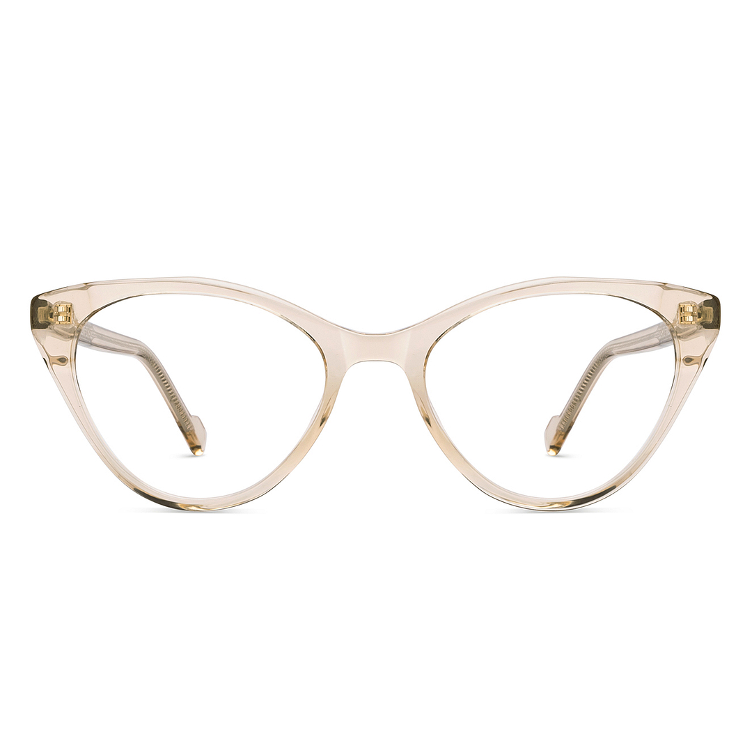 Vincent Chase Online Brown Transparent Full Rim Cat Eye left side