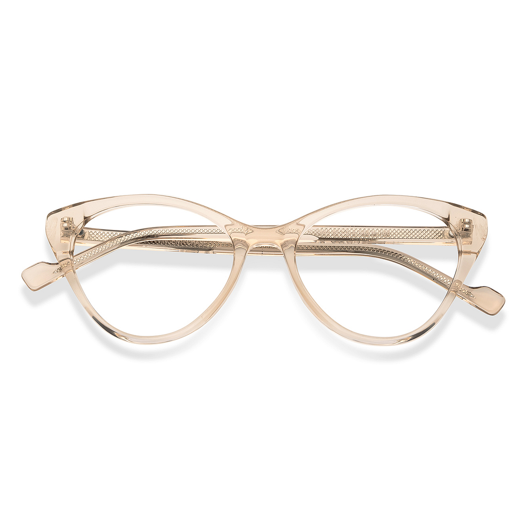 Vincent Chase Online Brown Transparent Full Rim Cat Eye left side