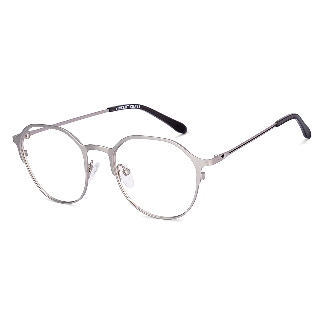 Vincent Chase Online Silver Full Rim Geometric right side