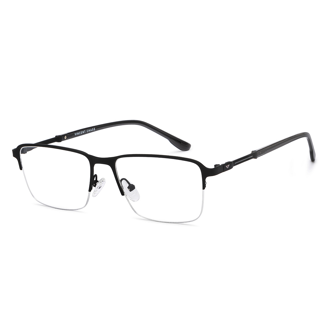 Vincent Chase Online Black Half Rim Rectangle right side