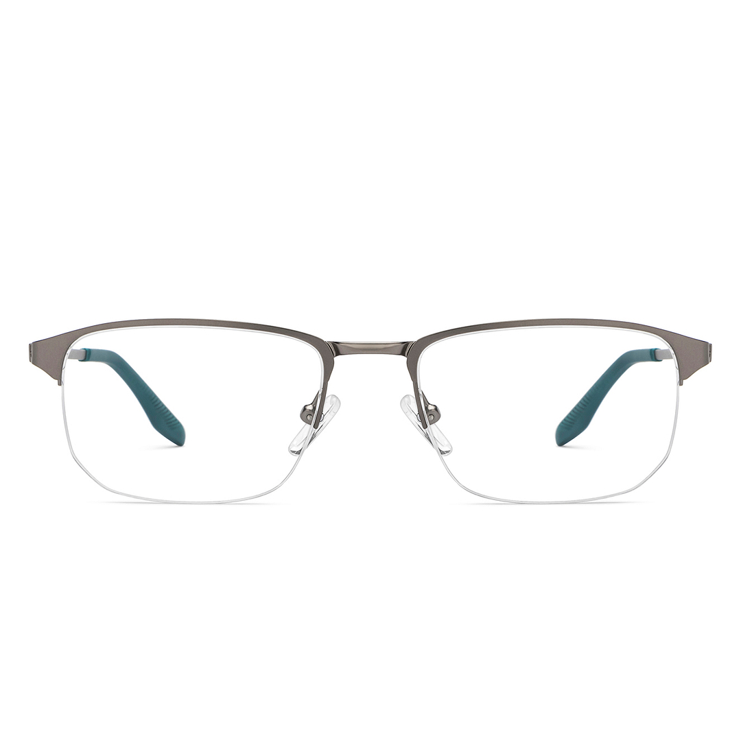 Vincent Chase Online Silver Half Rim Geometric left side