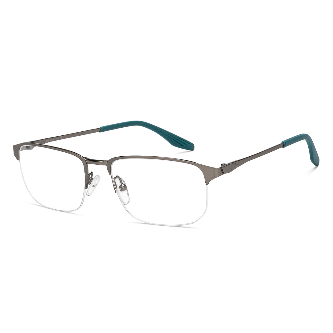 Vincent Chase Online Silver Half Rim Geometric right side
