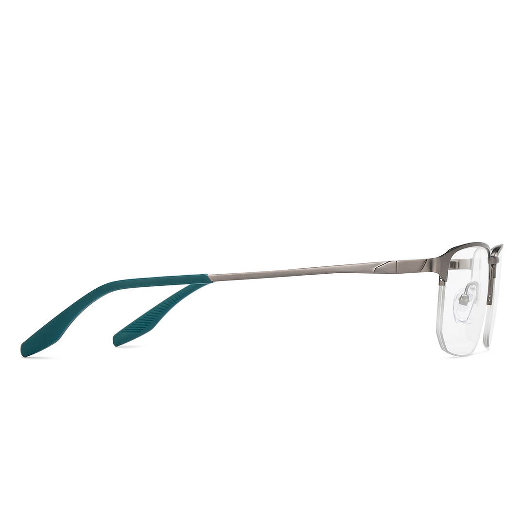 Vincent Chase Online Silver Half Rim Geometric left side