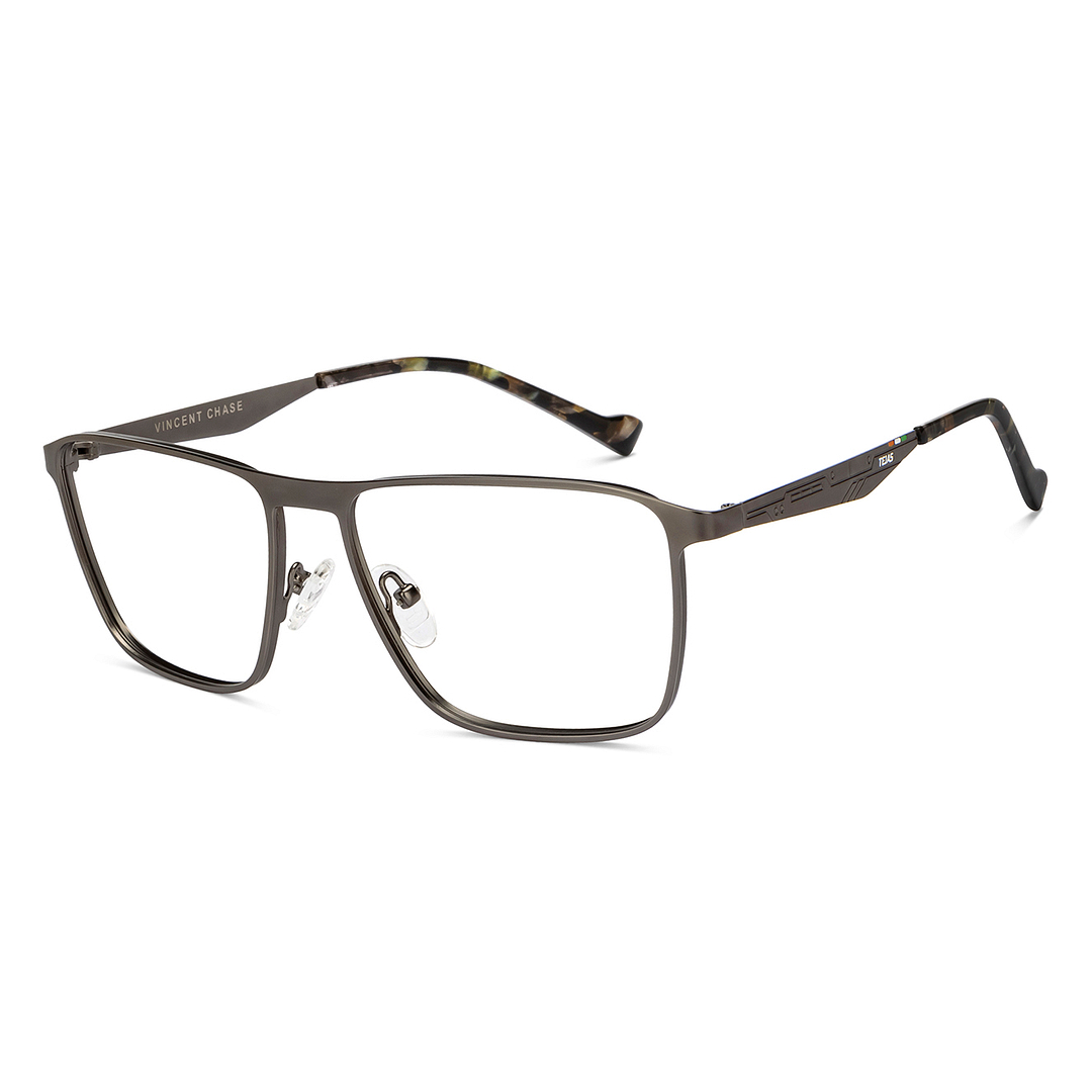 Dark Gunmetal Full Rim Square Vincent Chase SLEEK STEEL VC E16694