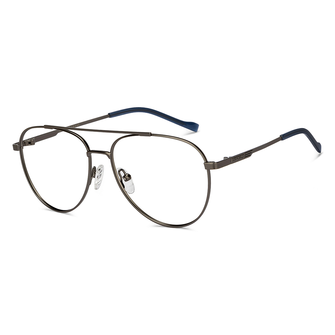 Buy Dark Gunmetal Full Rim Aviator Vincent Chase SLEEK STEEL VC