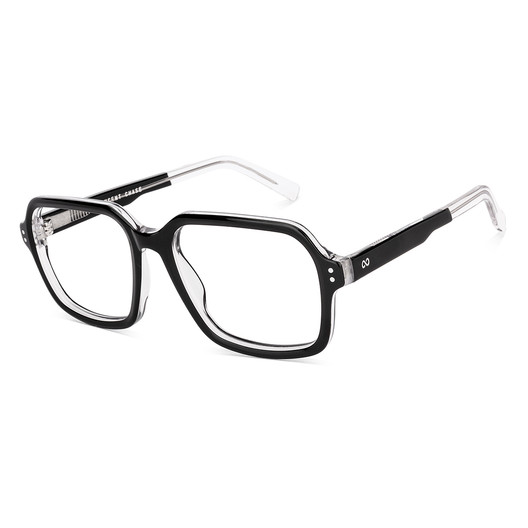 Black Full Rim Square Vincent Chase Acetate VC E17034 Eyeglasses