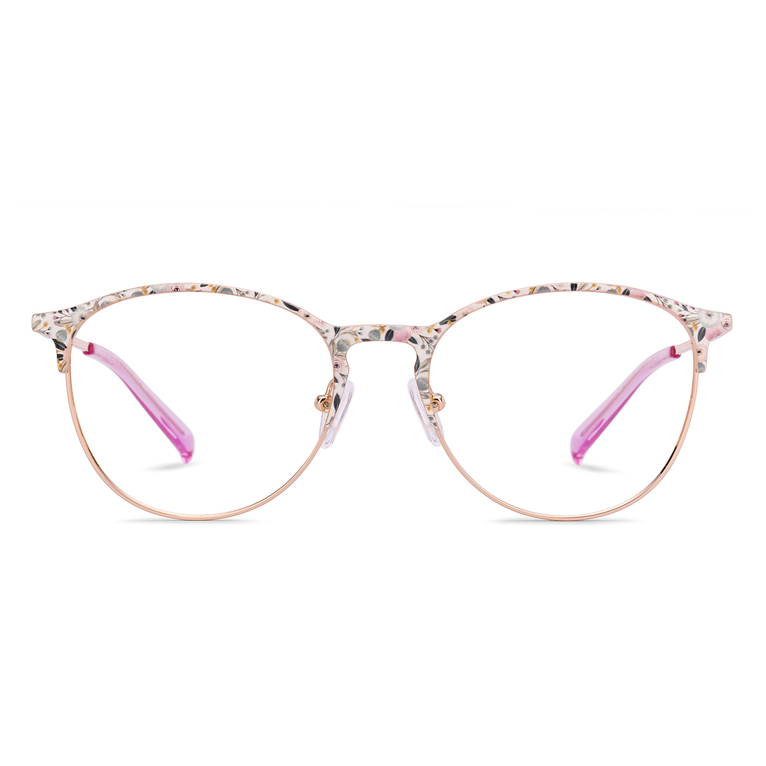 Buy Rose Gold Pink Rose Gold Full Rim Round Vincent Chase SLEEK