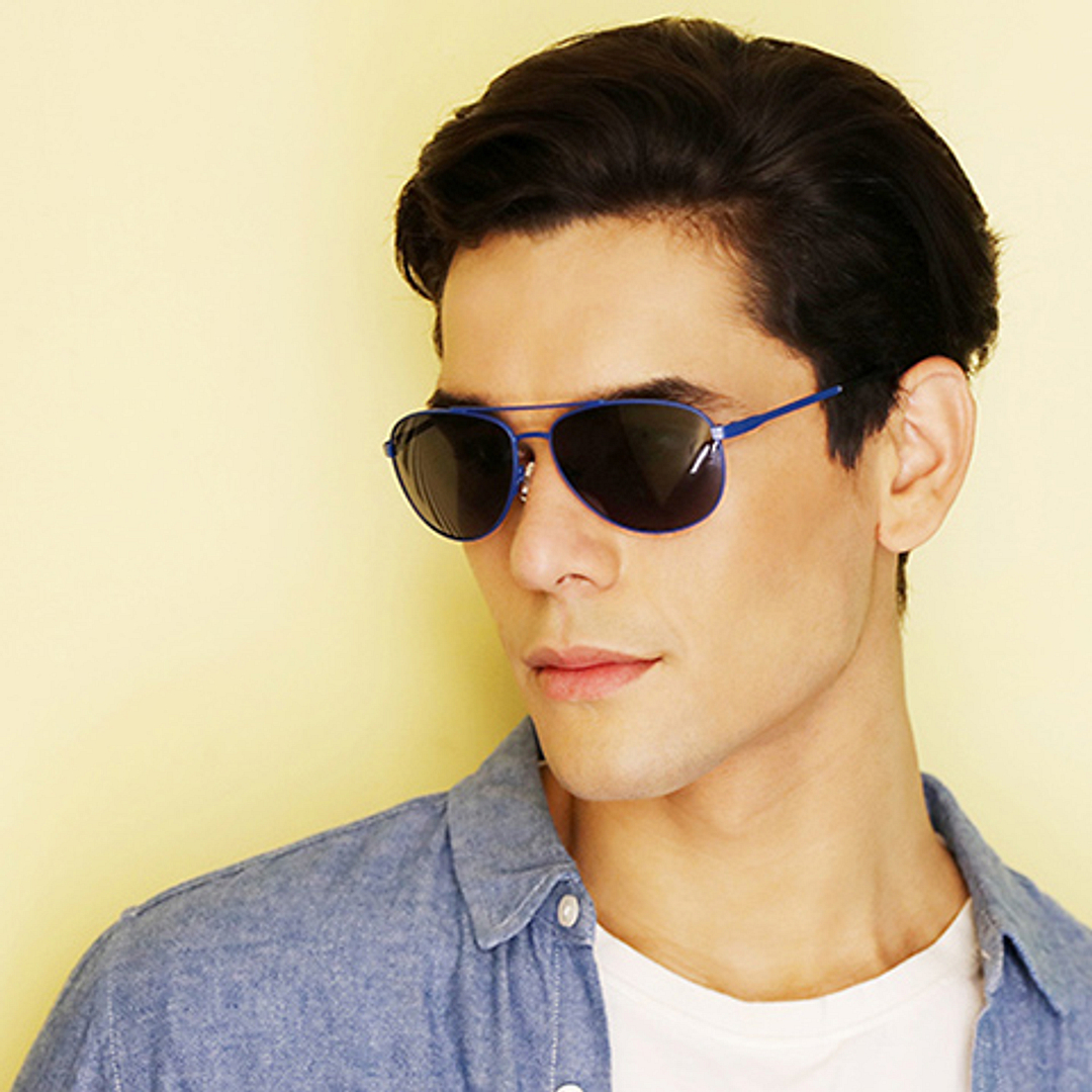 Vincent Chase Online Blue Full Rim Aviator right side