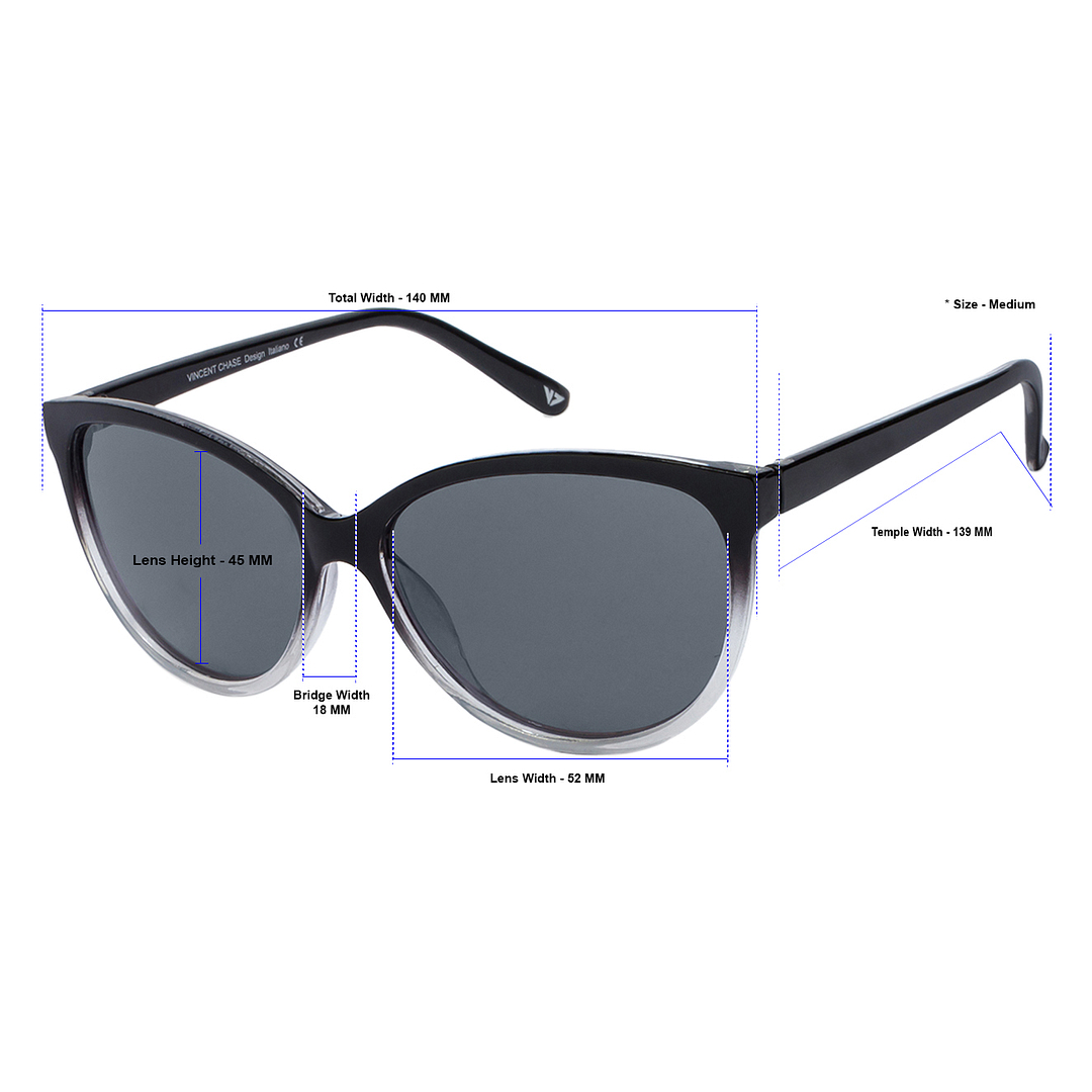 Vincent Chase Online Black Full Rim Cat Eye right side